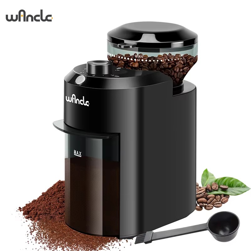 Coffee Grinder Burr Flat - Wancle Elektrikli Çapak Kahve Değirmeni Ayarlanabilir