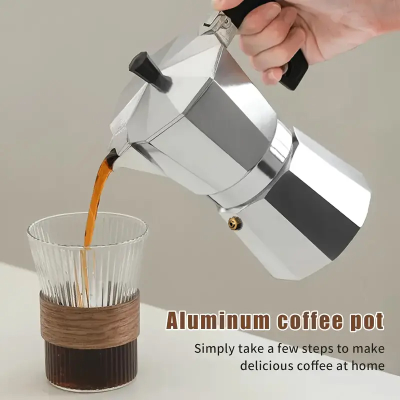 Coffee Equipment For Camping - Klasik Alüminyum Moka Pot 50-300ML Ev