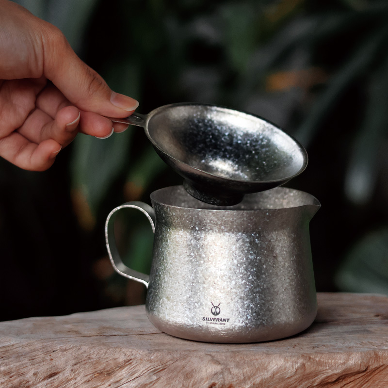 Coffee Equipment For Camping - Titanyum Kahve Demlik Su Isıtıcısı Kupa